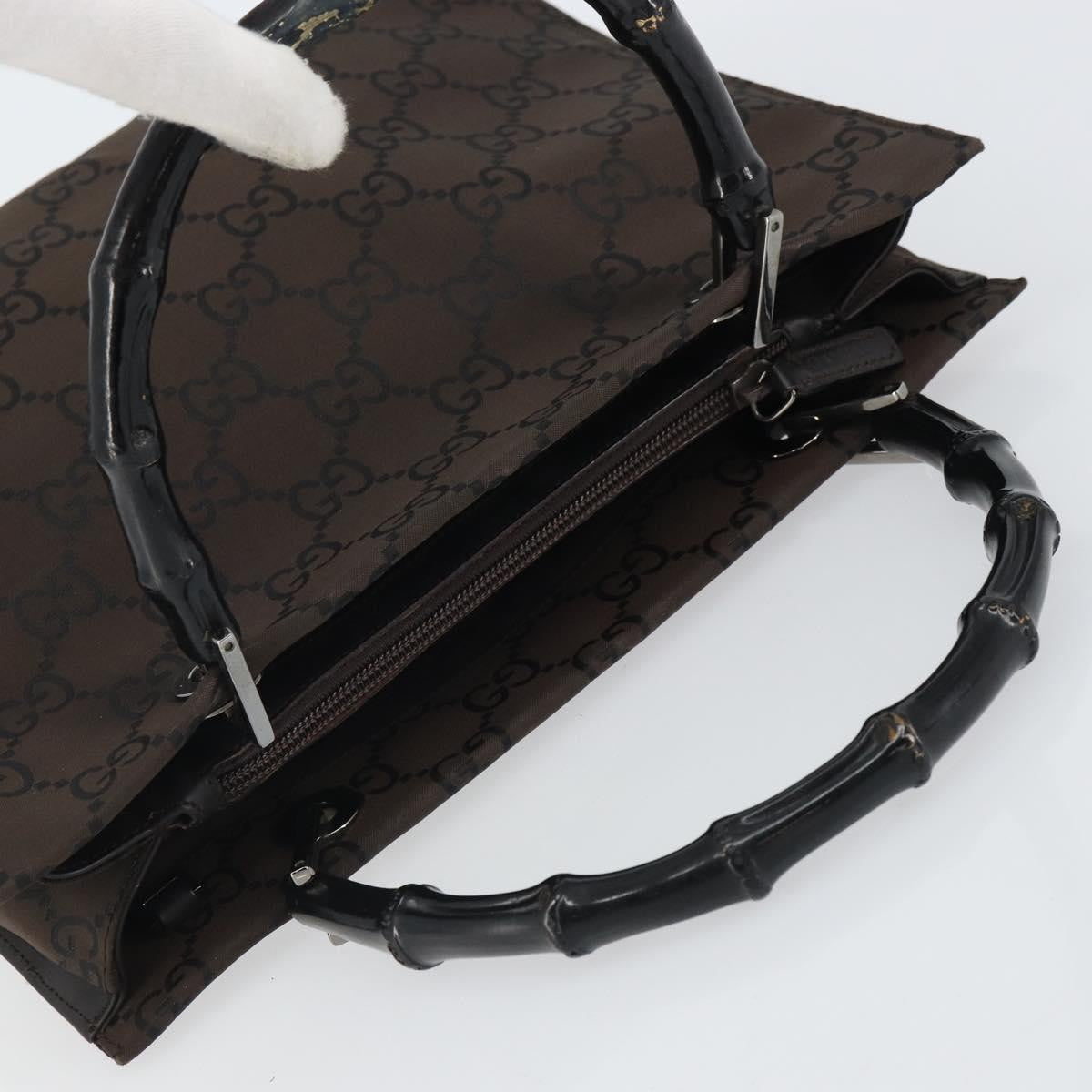 Gucci Bamboo tote bag Canvas, BROWN, CANVAS, Tote bag