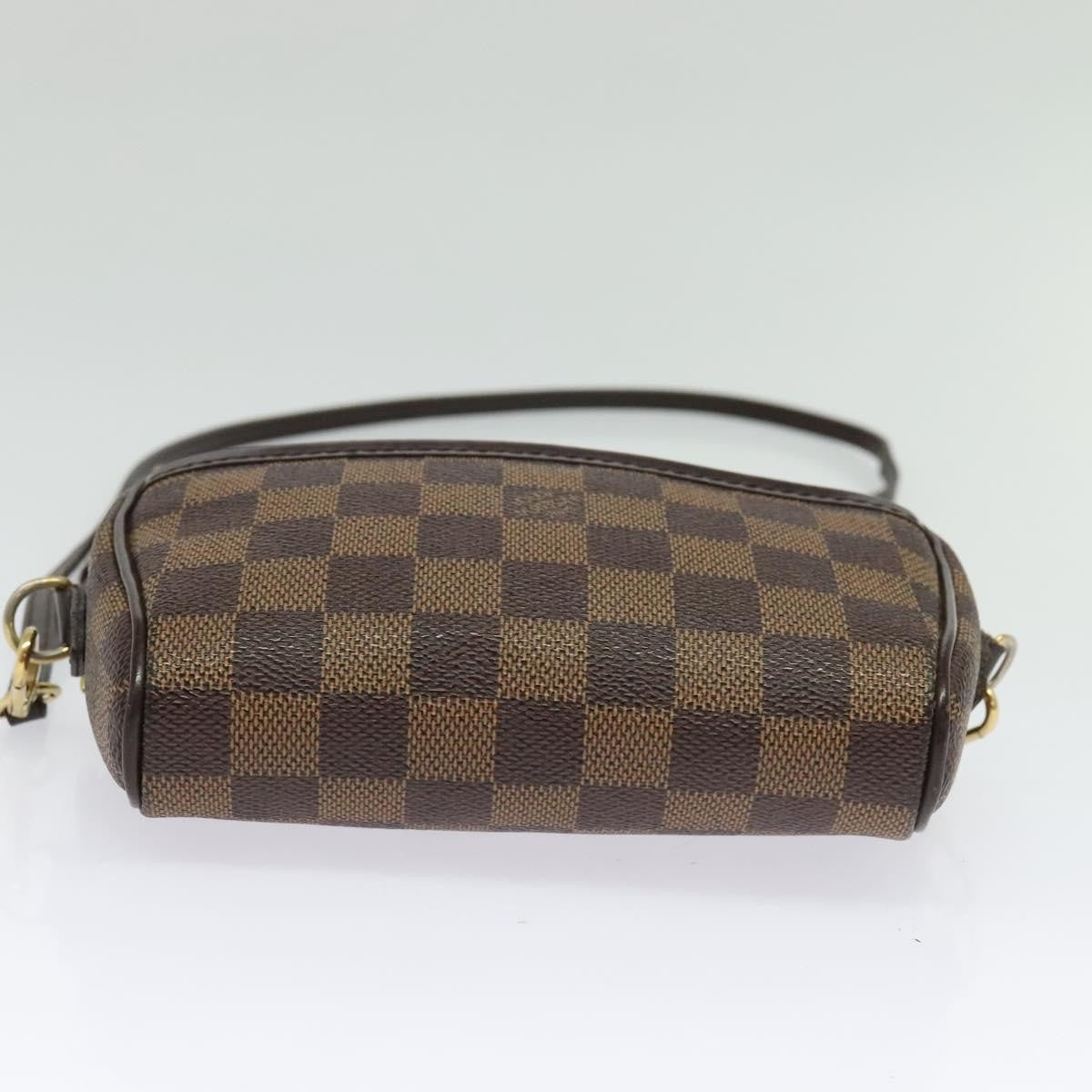 Louis Vuitton Ipanema Pochette Damier, BROWN, CANVAS, Clutche & pouche