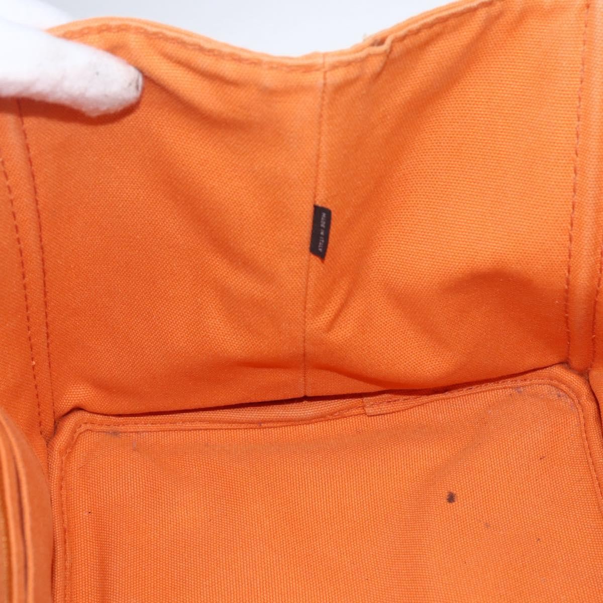 Prada Canapa Tote Canvas, ORANGE, CANVAS, Tote bag