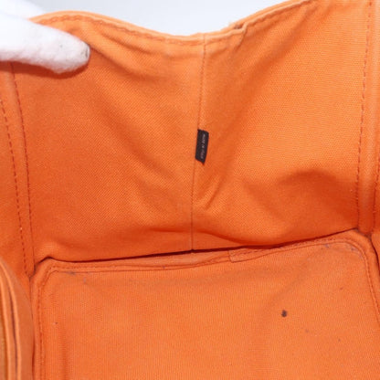 Prada Canapa Tote Canvas, ORANGE, CANVAS, Tote bag