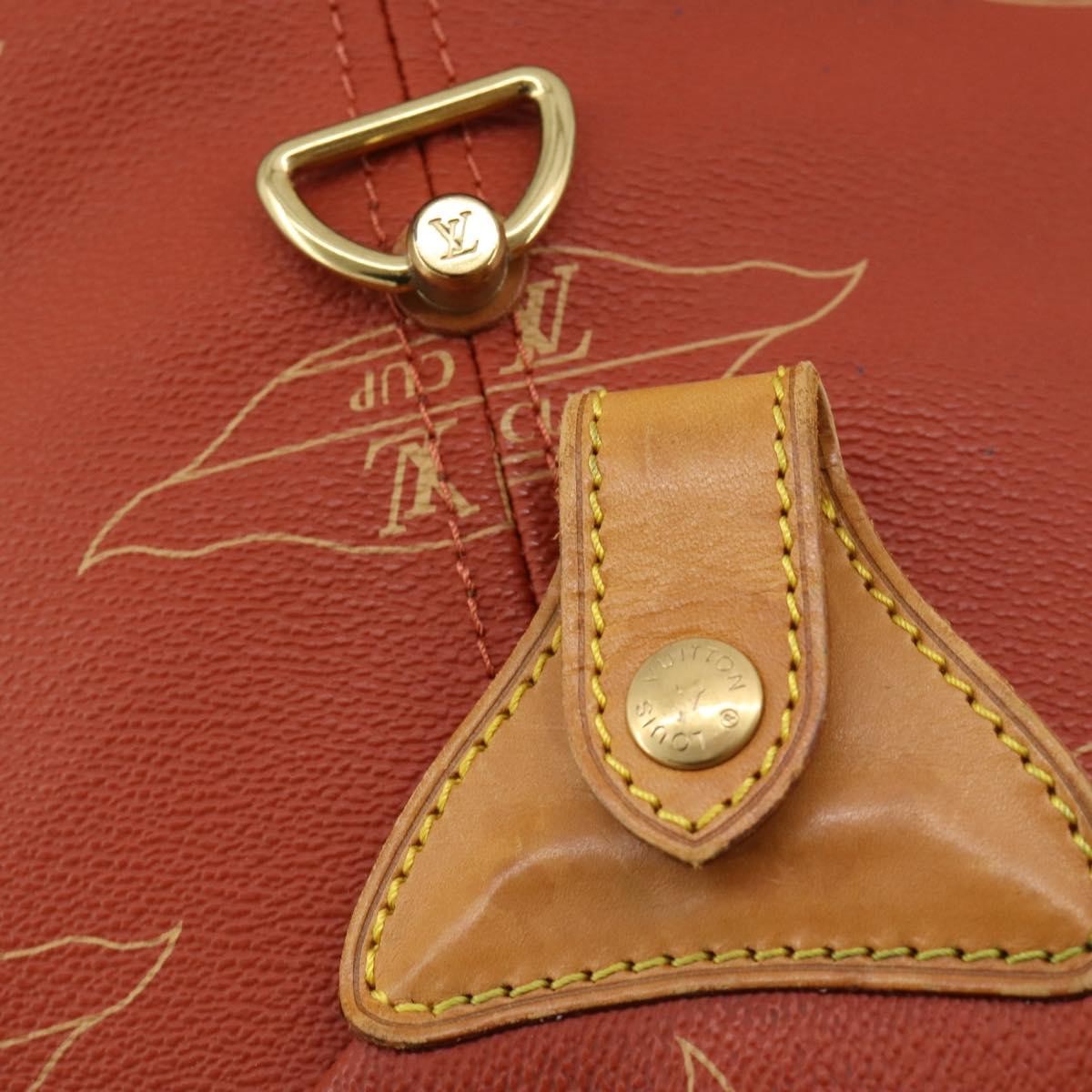 Louis Vuitton Cup Garment Cover Coated Canvas, Red, PVC, Travel Bag