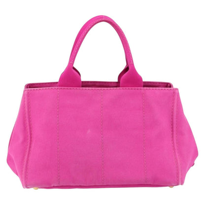 Prada Canapa Tote Canvas, PINK, CANVAS, Tote bag