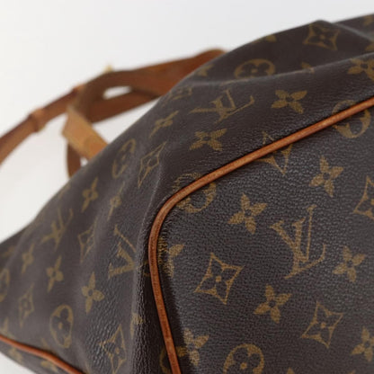 Louis Vuitton Palermo Handbag Monogram Canvas, BROWN, CANVAS, Tote bag