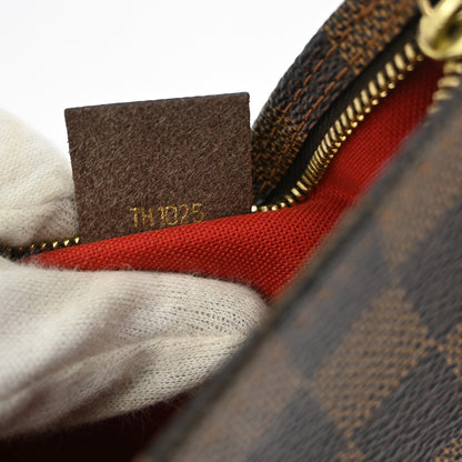 Louis Vuitton Trousse Make Up Bag Damier Canvas, BROWN, CANVAS, Clutche & pouche