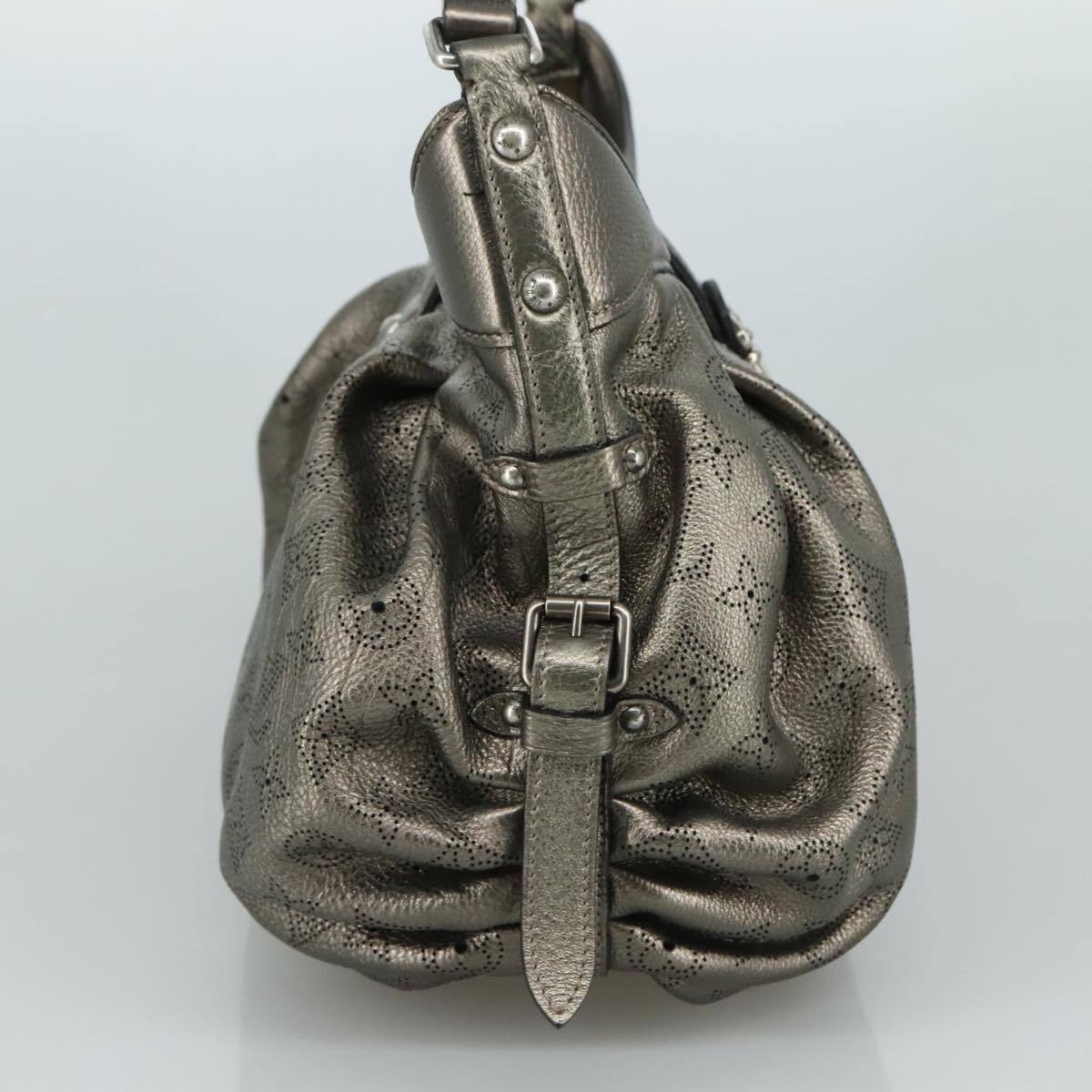 Louis Vuitton XS Crossbody Bag Mahina Leather, METALLIC, CANVAS, Shoulder bag