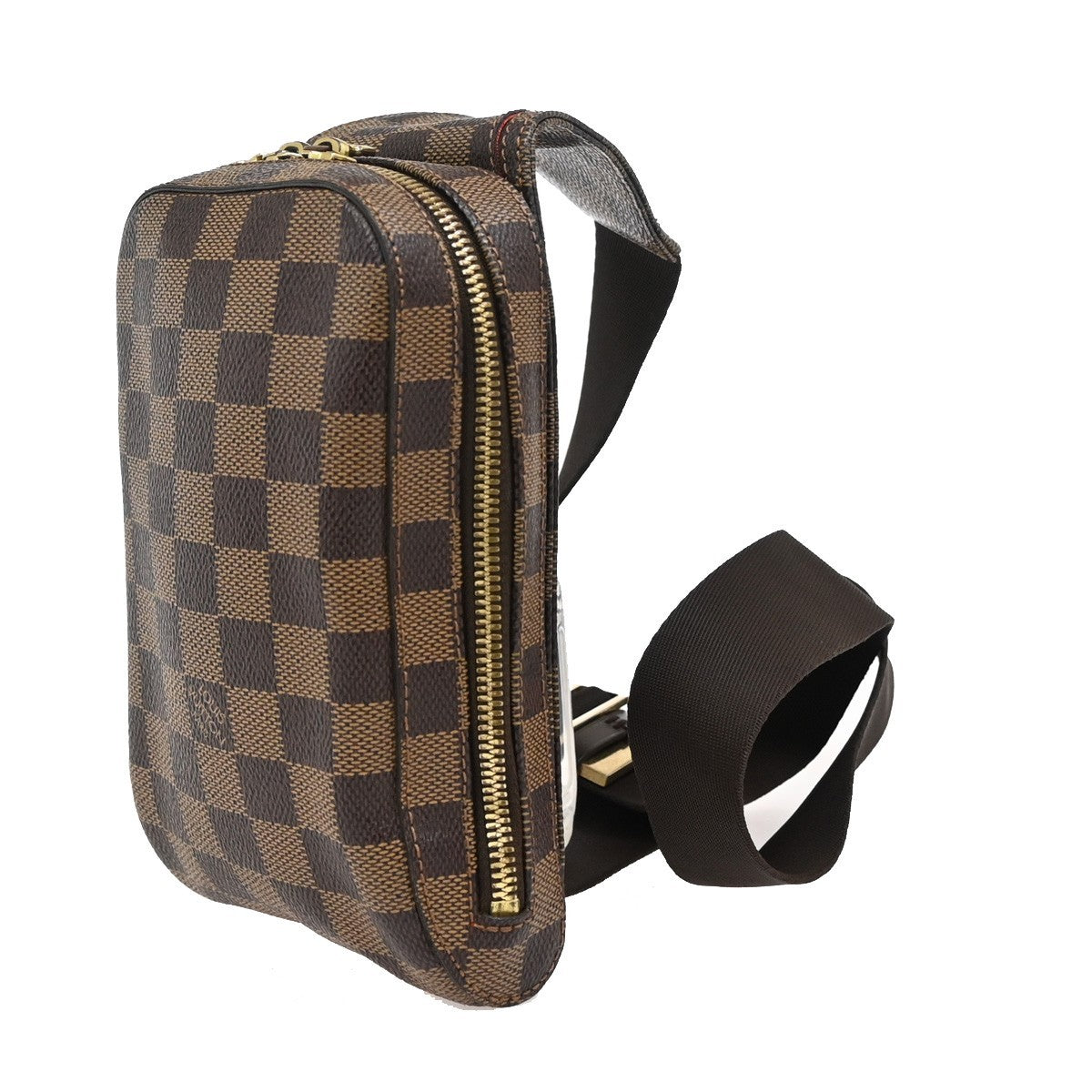 Louis Vuitton Geronimos Waist Bag Damier, BROWN, CANVAS, Travel bag
