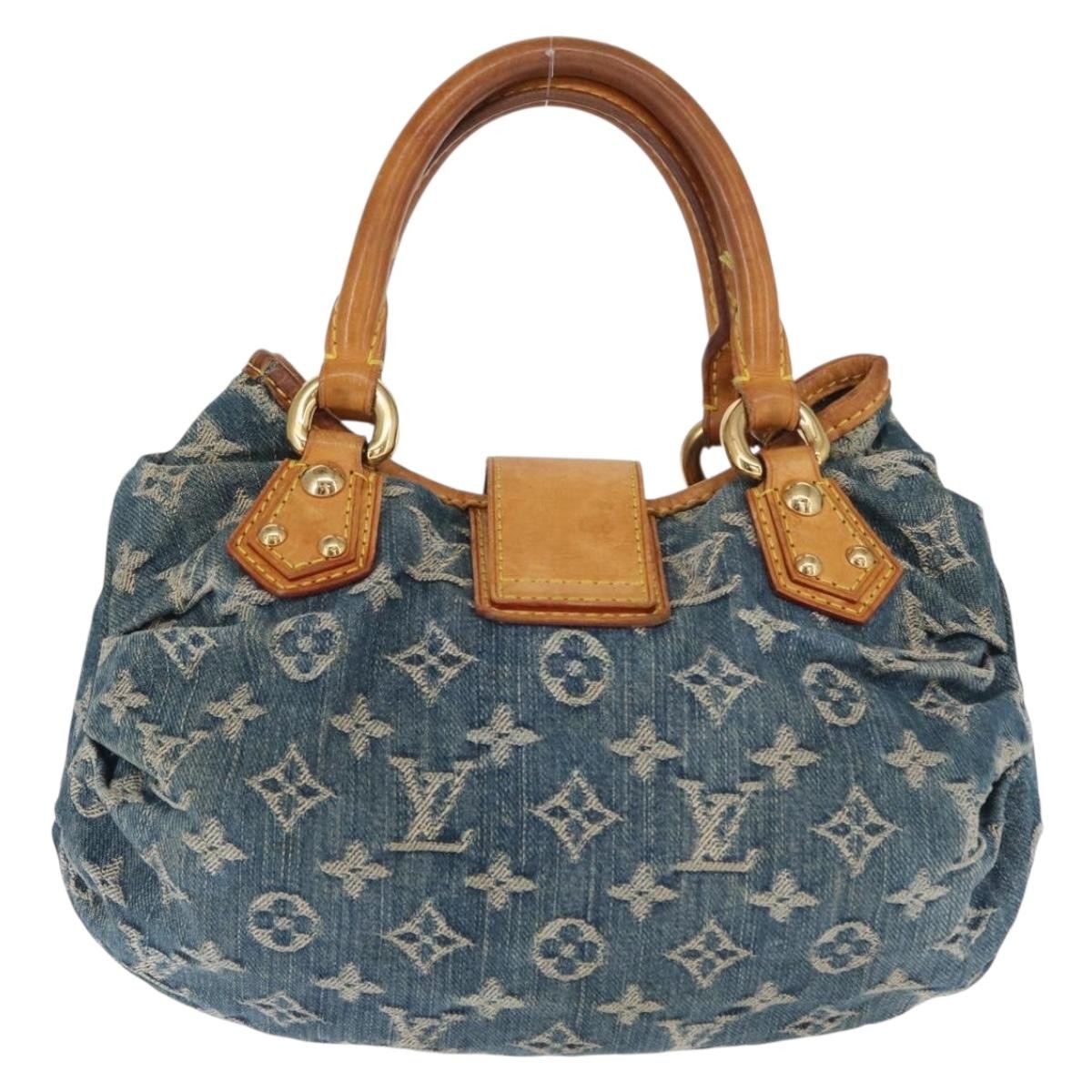 Louis Vuitton Pleaty Handbag Denim, BLUE, DENIM_JEANS, Handbag