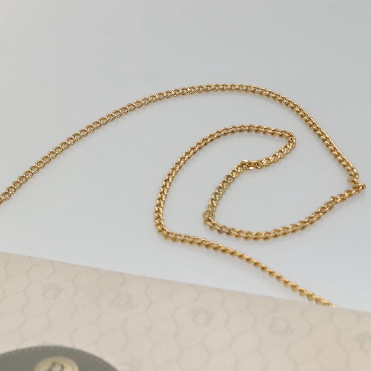 Christian Dior Vintage Honeycomb chain Canvas, WHITE, CANVAS, Handbag