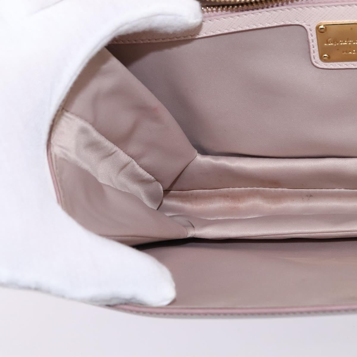 Salvatore Ferragamo Ginny Crossbody Bag Leather, PINK, LEATHER, Shoulder bag