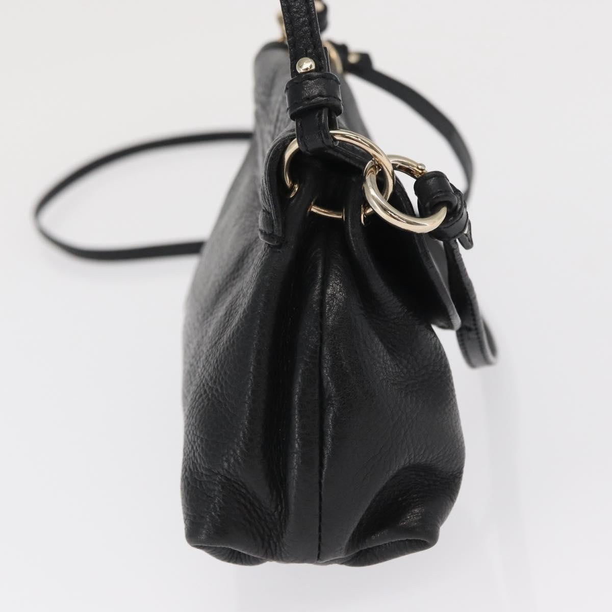 Chloe Lily Shoulder bag Leather, BLACK, LEATHER, Shoulder bag
