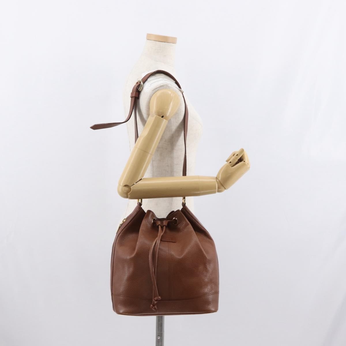 Burberry Vintage Shoulder Bag Leather, BROWN, LEATHER, Shoulder bag