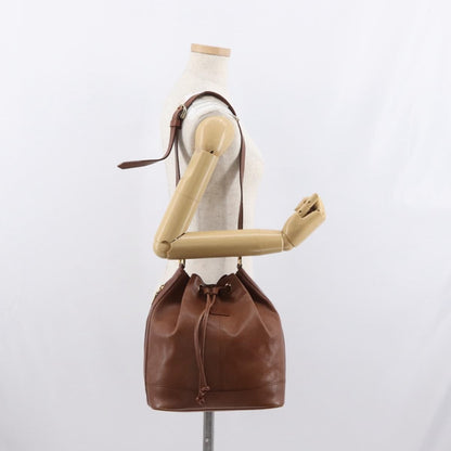 Burberry Vintage Shoulder Bag Leather, BROWN, LEATHER, Shoulder bag
