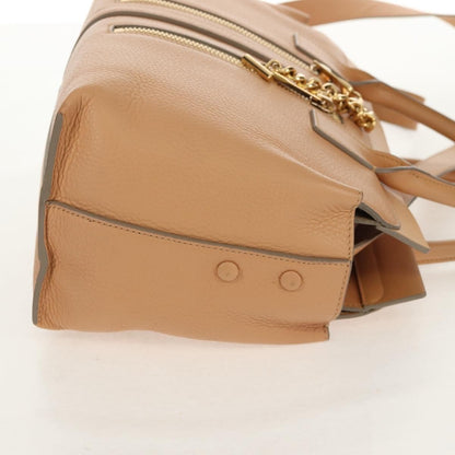 Chloe Cate Satchel Leather, Beige, Leather, Tote Bag