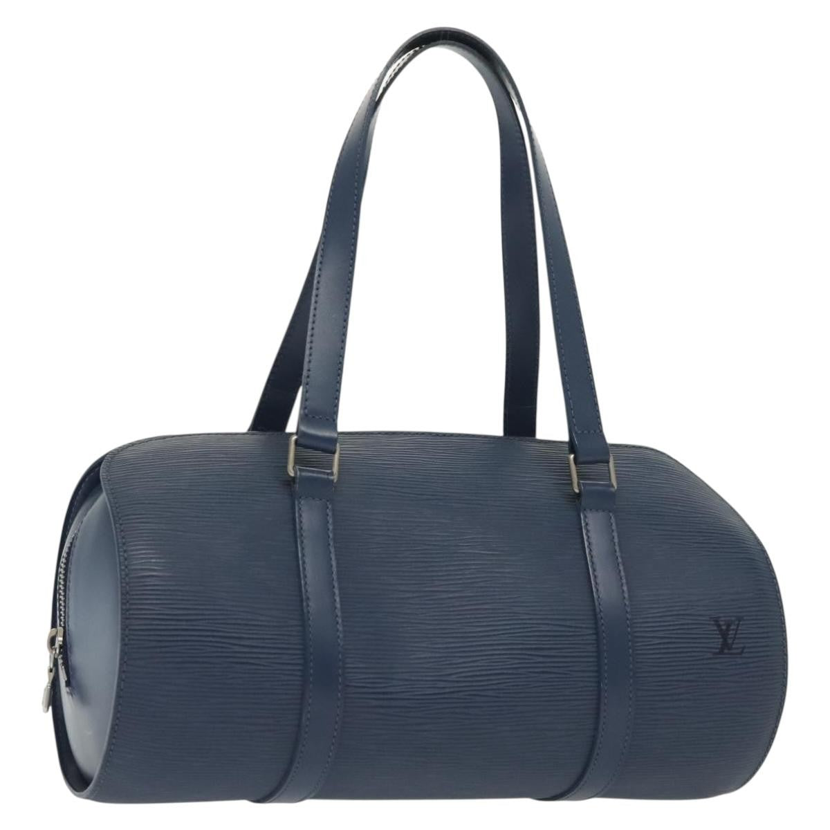 Louis Vuitton Soufflot Handbag Epi Leather, BLUE, LEATHER, Shoulder bag