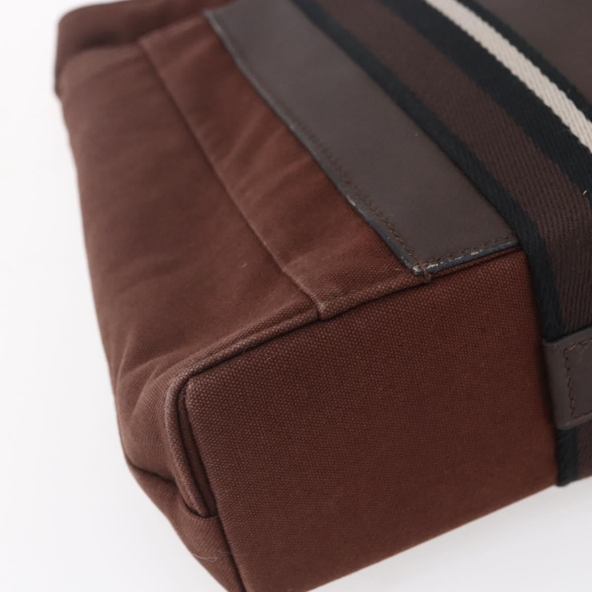 Hermes Troca Horizontal Tote Canvas, BROWN, CANVAS, Tote bag