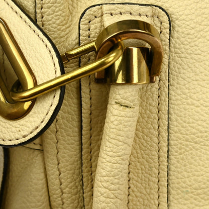 Chloe Paraty Top Handle Bag Leather, BEIGE, LEATHER, Handbag