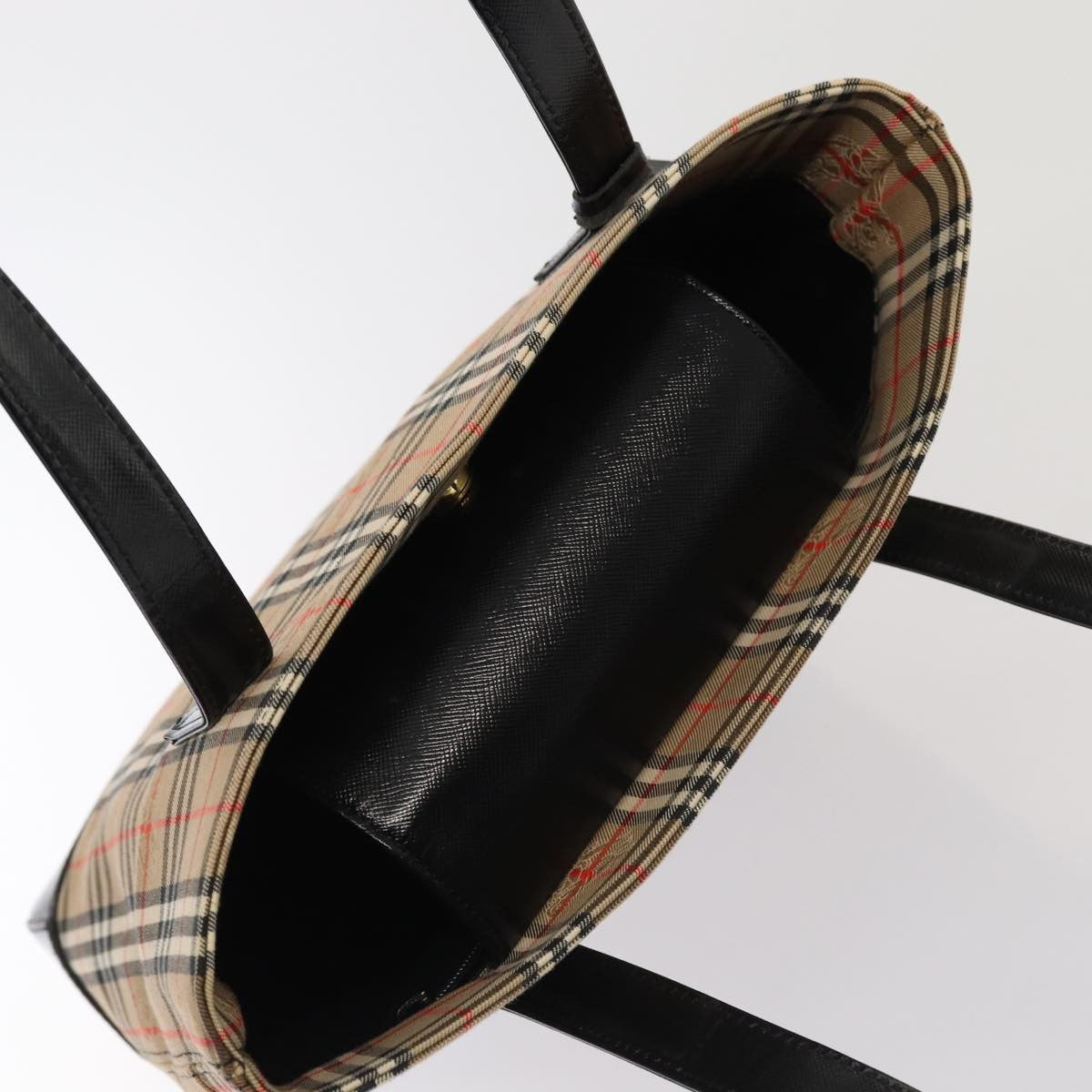 Burberry Nova Check Tote canvas check pattern, BEIGE, CANVAS, Tote bag