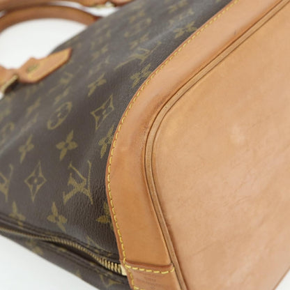 Louis Vuitton Alma Handbag Monogram Canvas, Brown, Canvas, Handbag