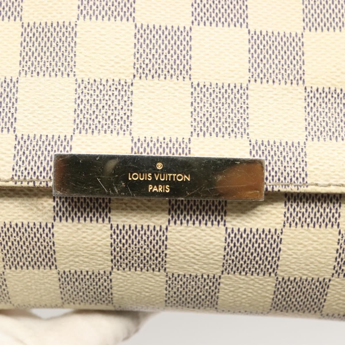 Louis Vuitton Favorite Handbag Damier, WHITE, CANVAS, Handbag