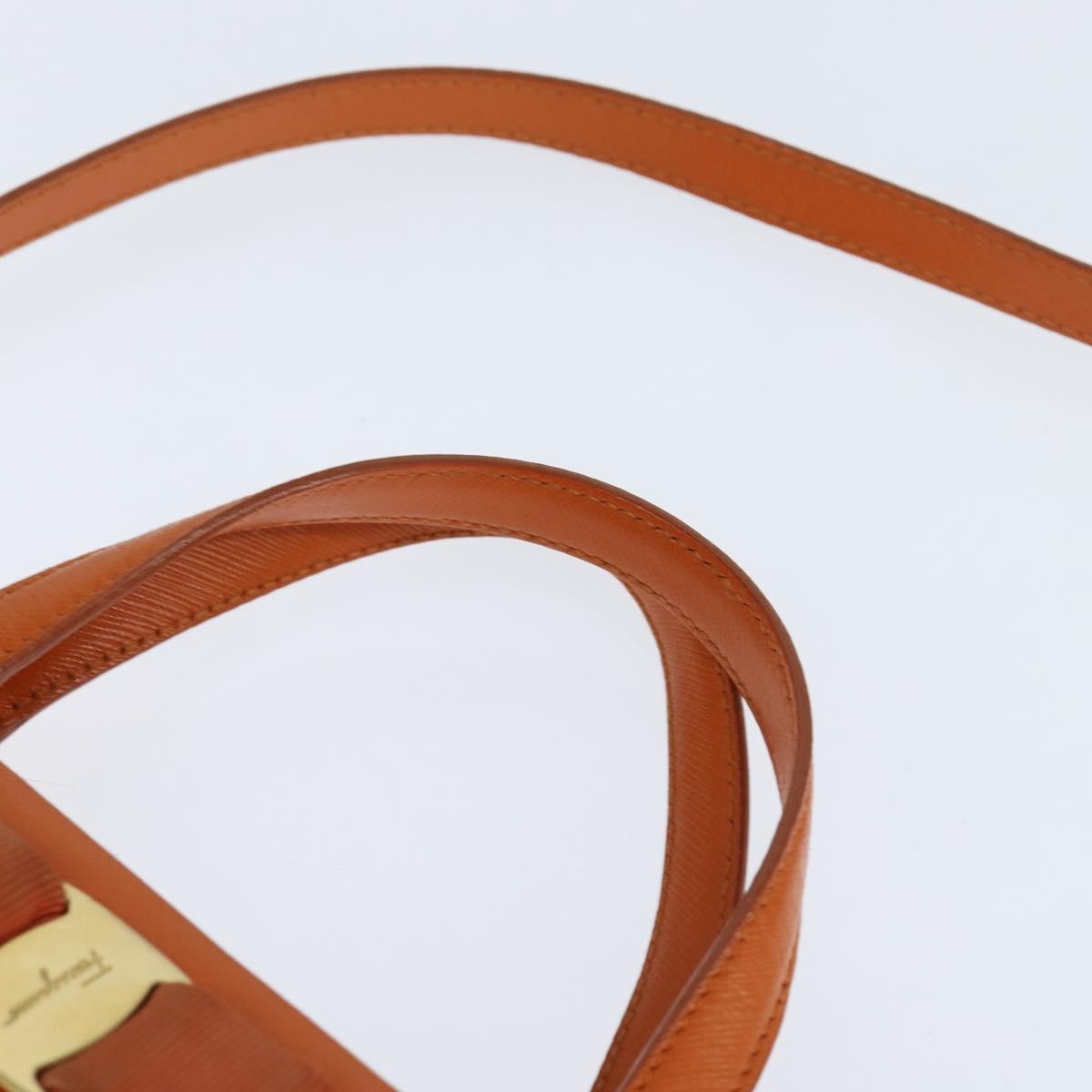 Salvatore Ferragamo Vala tote Leather, ORANGE, LEATHER, Tote bag