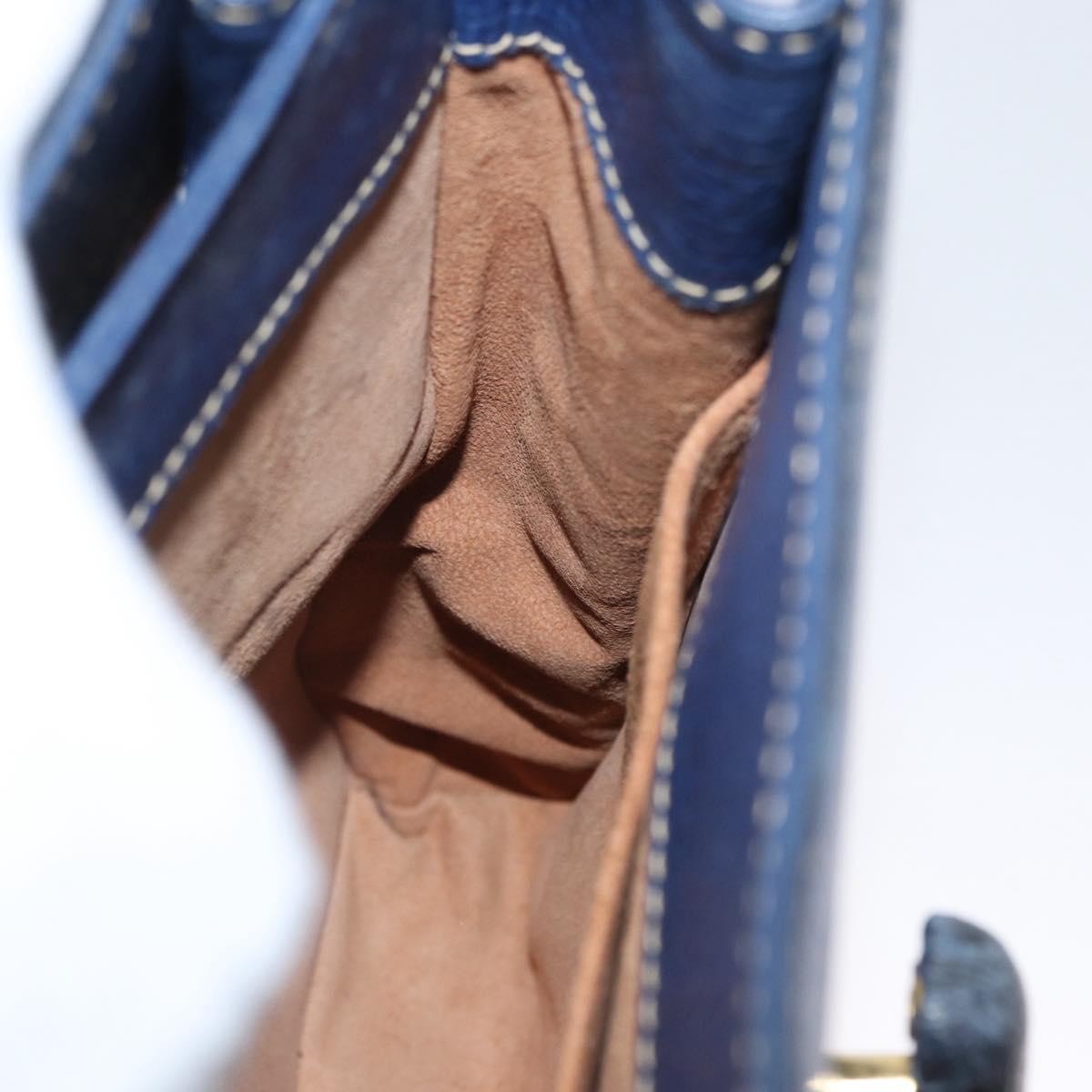 Loewe Vintage Shoulder Bag Leather, NAVY, LEATHER, Shoulder bag