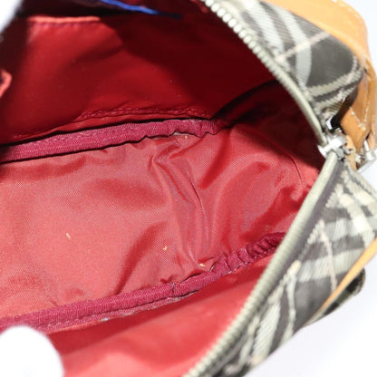 Burberry Nova Check Blue Label Canvas, BLACK, CANVAS, Shoulder bag