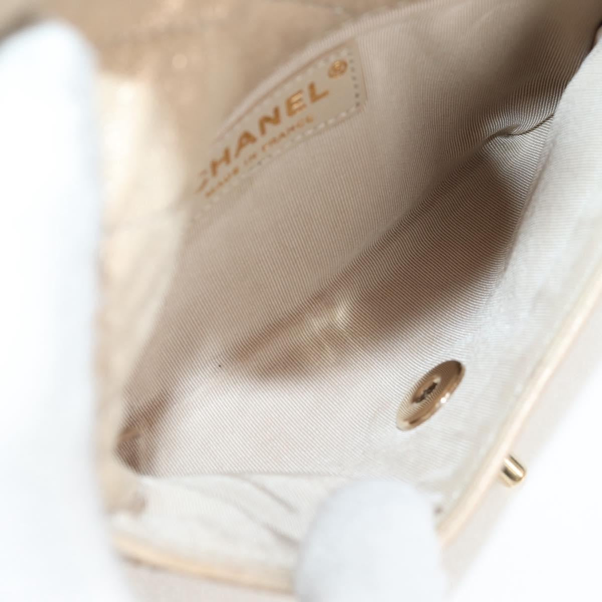 Chanel Mineral Nights Shoulder Bag Strass Embellished Leather, GOLD, LEATHER, Shoulder bag