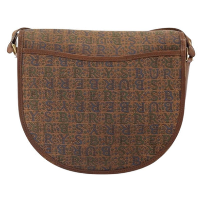 Burberry Flap Shoulder Bag Canvas, BROWN, CANVAS, Shoulder bag