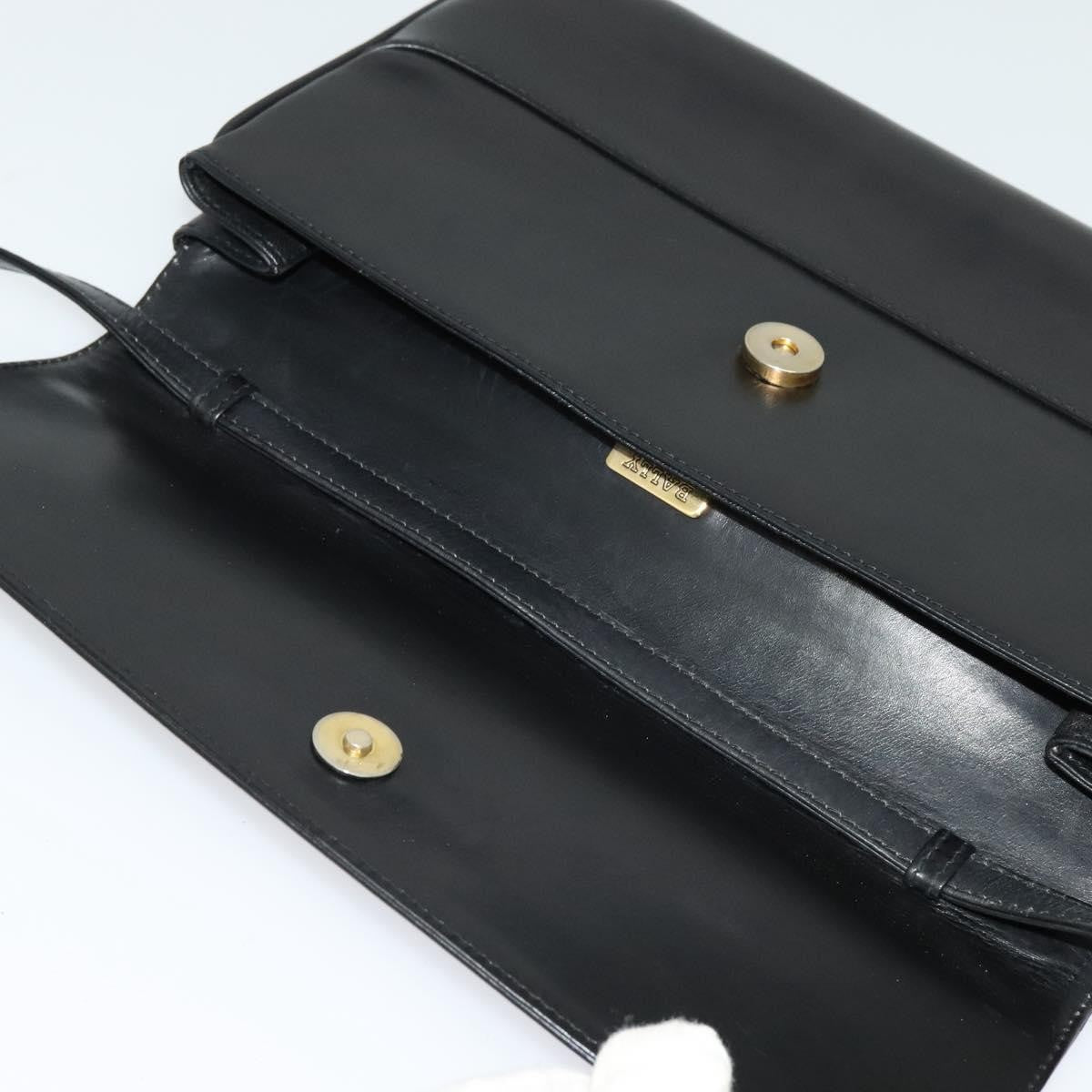 Bally Vintage Shoulder Bag Leather, Black, Leather, Shoulder Bag