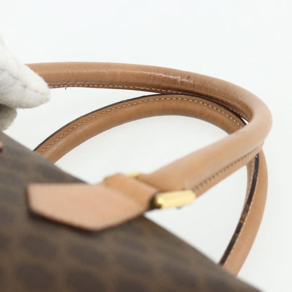 Celine Vintage Macadam Boston bag Canvas and Leather, Brown, Canvas, Handbag