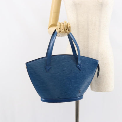 Louis Vuitton Saint Jacques Handbag Epi Leather, BLUE, LEATHER, Shoulder bag