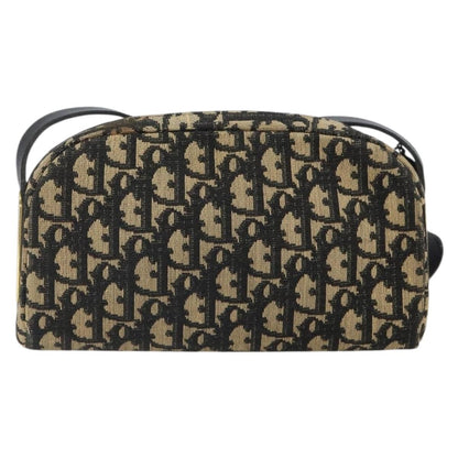 Christian Dior Vintage Trotter Shoulder Bag Canvas, NAVY, CANVAS, Shoulder bag