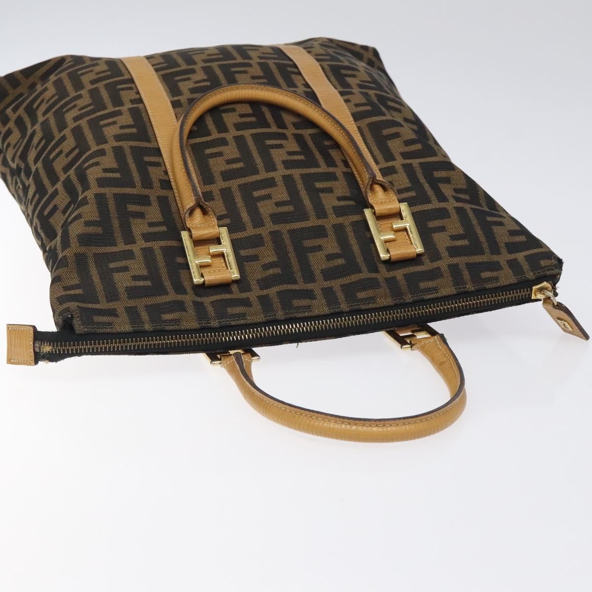 Fendi Vintage Top Handle Bag Zucca canvas, BLACK, CANVAS, Tote bag