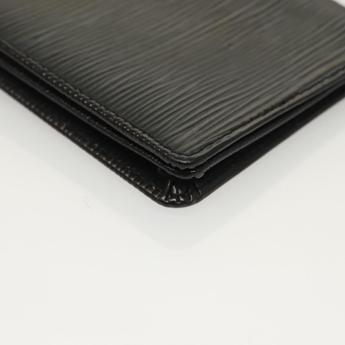 Louis Vuitton Porte Cartes Wallet Epi Leather, BLACK, LEATHER, Wallets