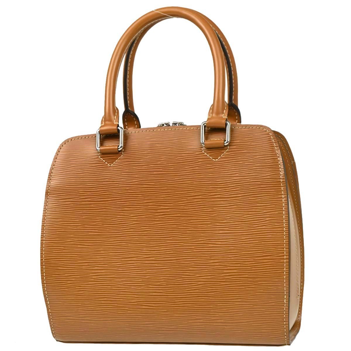 Louis Vuitton Pont Neuf Handbag Epi Leather, BROWN, LEATHER, Handbag