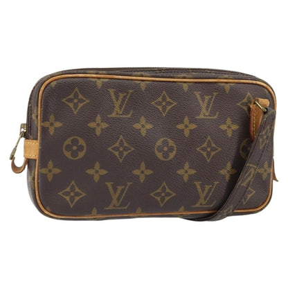 Louis Vuitton Pochette Marly Bandouliere Bag Monogram Canvas, BROWN, CANVAS, Shoulder bag