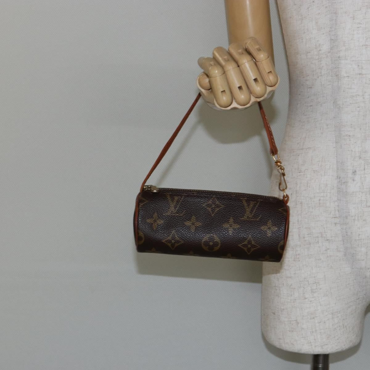 Louis Vuitton Papillon Pochette Monogram Canvas, BROWN, CANVAS, Handbag