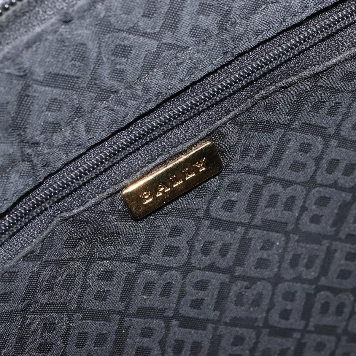 Bally Vintage Tote Bag Quilted Leather, Black, Leather, Tote Bag
