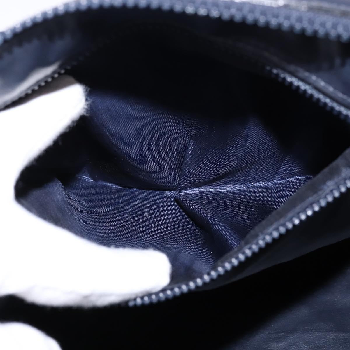 Celine Vintage Boston Bag Macadam Coated Canvas, NAVY, CANVAS, Handbag