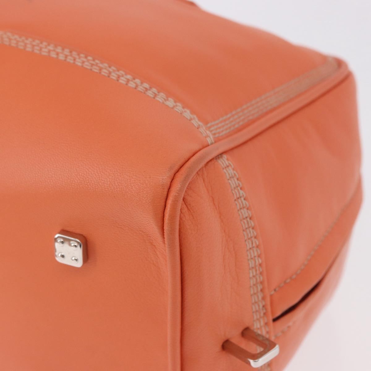 Loewe Anagram handbag Leather, Orange, Leather, Handbag