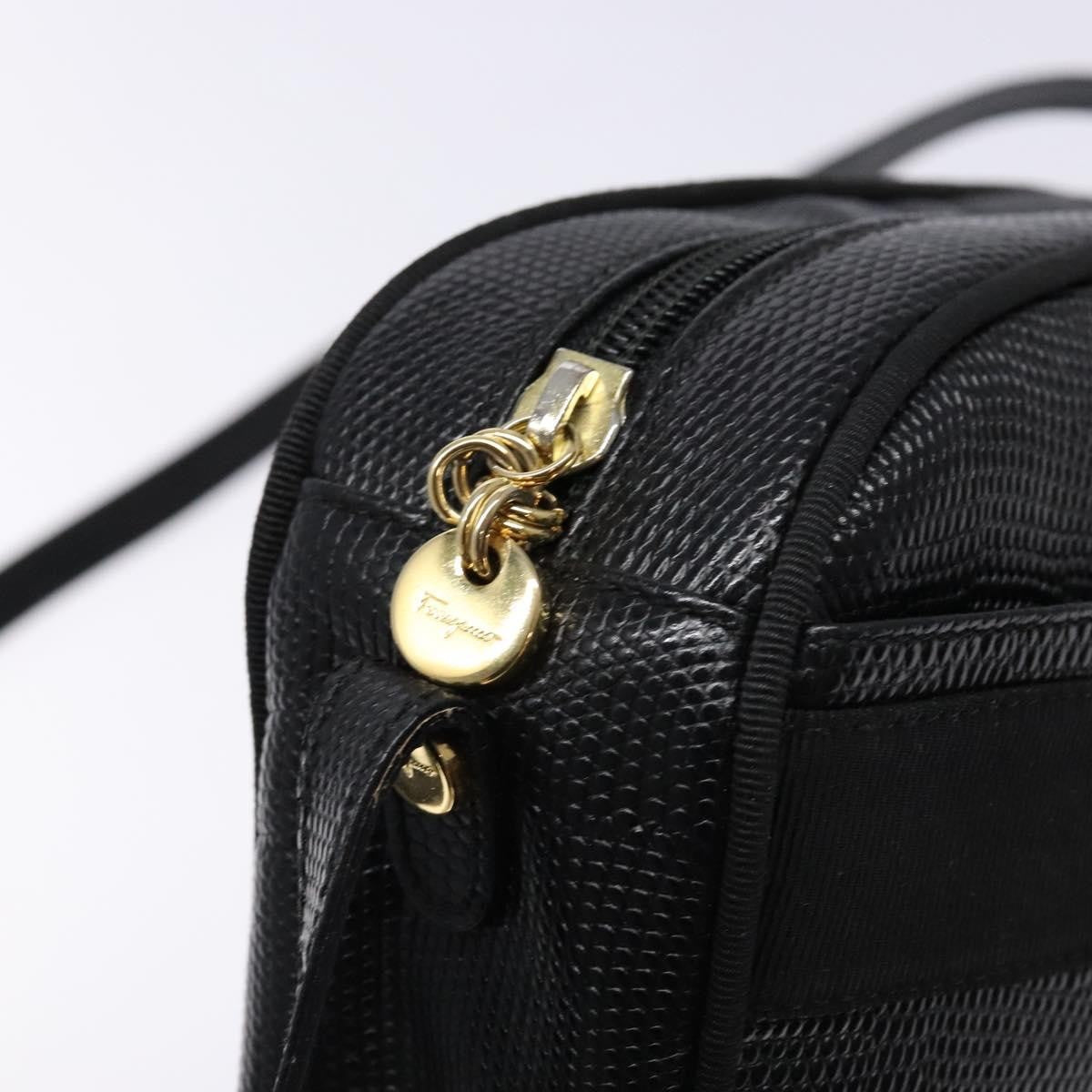 Salvatore Ferragamo Vala Shoulder Bag Leather, NAVY, LEATHER, Shoulder bag