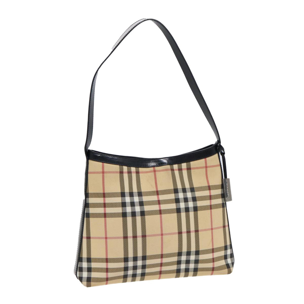 Burberry Shoulder Bag Nova Check Canvas, BEIGE, PVC, Shoulder bag