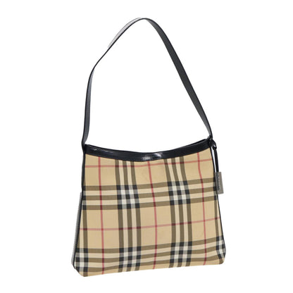 Burberry Shoulder Bag Nova Check Canvas, BEIGE, PVC, Shoulder bag