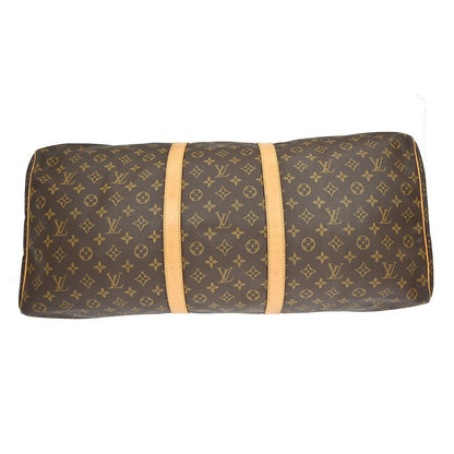 Louis Vuitton Keepall Bag Monogram Canvas, BROWN, CANVAS, Travel bag