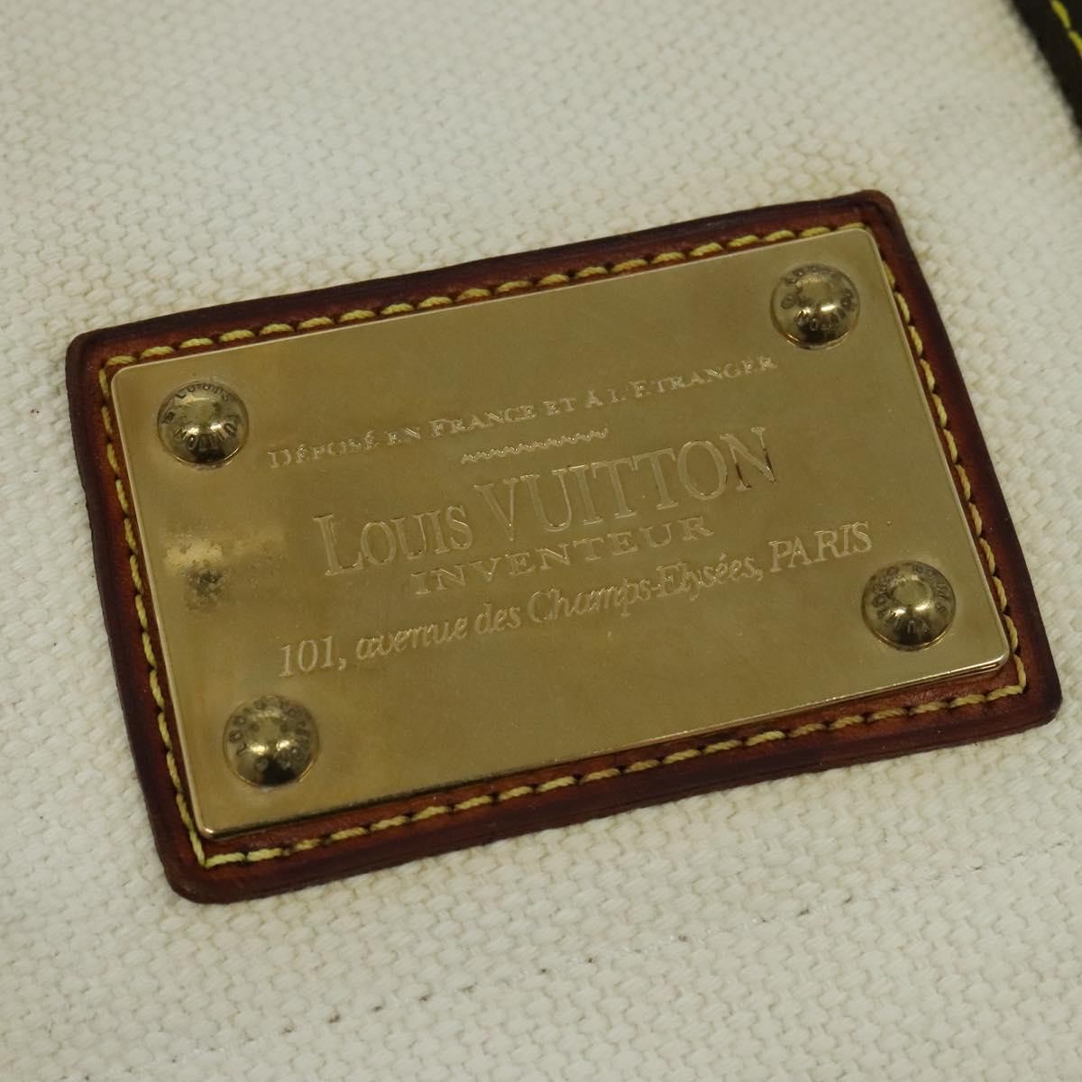 Louis Vuitton Antigua Besace Messenger Bag Canvas, WHITE, CANVAS, Shoulder bag