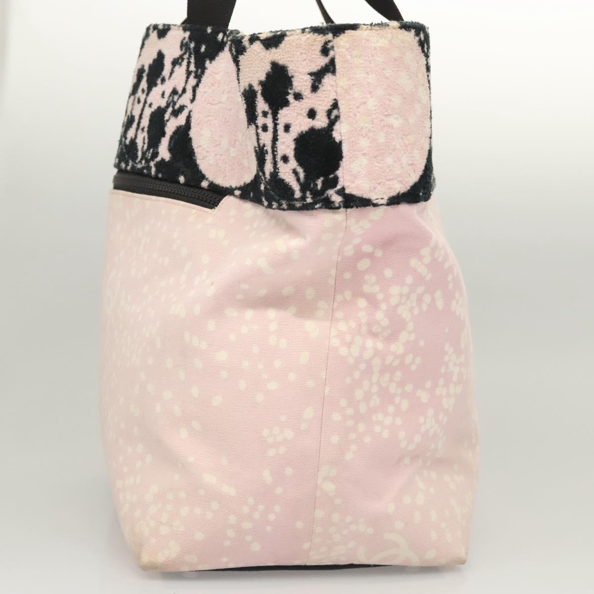 Chanel Biarritz Tote Quilted Canvas, PINK, CANVAS, Tote bag