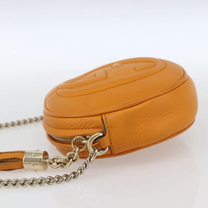 Gucci Soho Chain Bag Leather, ORANGE, LEATHER, Shoulder bag