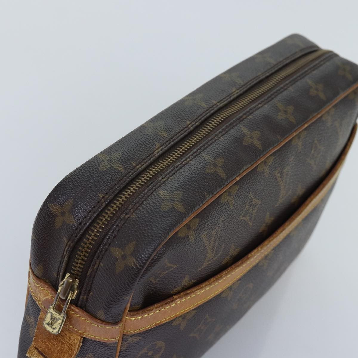 Louis Vuitton Compiegne Canvas, BROWN, CANVAS, Clutche & pouche