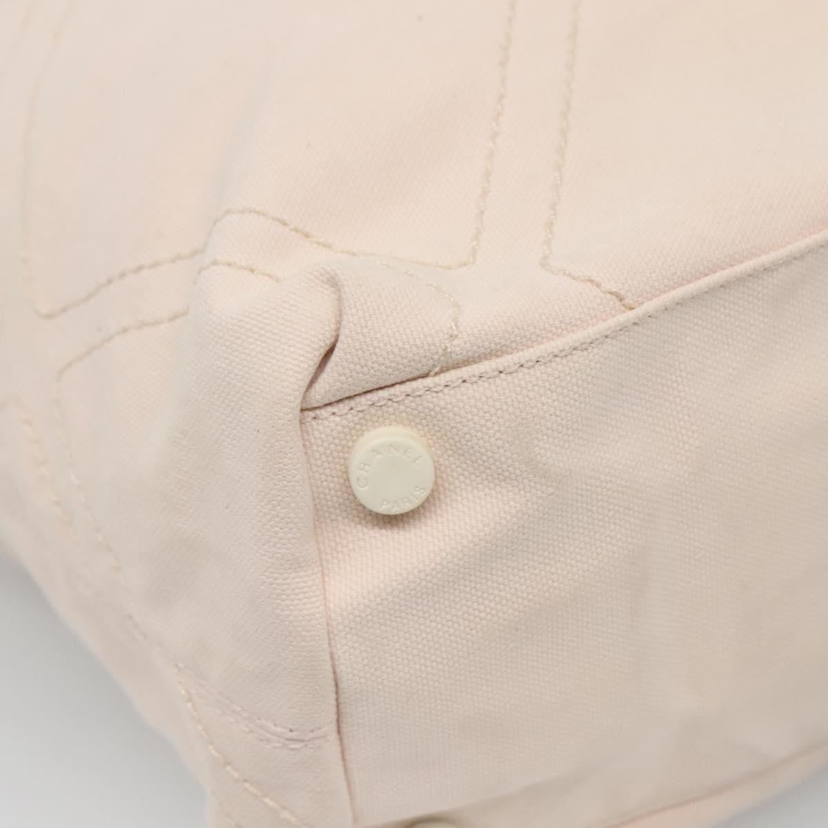 Chanel Vintage Cruise Line No.5 Tote Quilted Canvas, ECRU, CANVAS, Tote bag