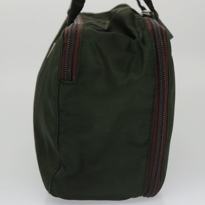 Prada Vintage Zip Handbag Tessuto, GREEN, NYLON, Handbag